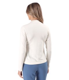 Helanca din jerse elastic plin cu lana
