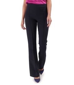 Pantaloni evazati din stofa elastica cu viscoza