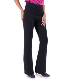 Pantaloni evazati din stofa elastica cu viscoza