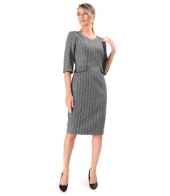 Rochie office din bucle cu bumbac