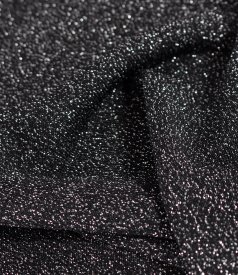 Bluza din jerse elastic cu fir metalic si cu decolteu in falduri