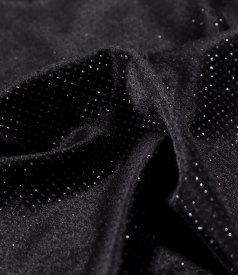 Rochie eleganta din catifea elastica cu sclipici