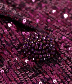 Sacou elegant din paiete metalizate