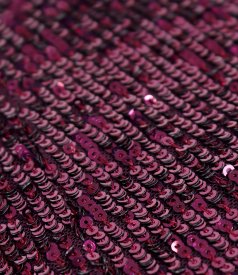 Sacou elegant din paiete metalizate