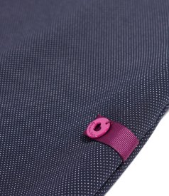 Rochie office din jerse elastic gros cu guler alb