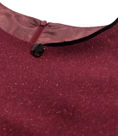 Rochie office din stofa cu lana si matase