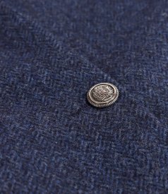 Sacou office din stofa cu lana