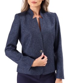 Sacou office din stofa cu lana