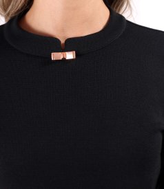 Rochie midi din din jerse plin cu lana virgina