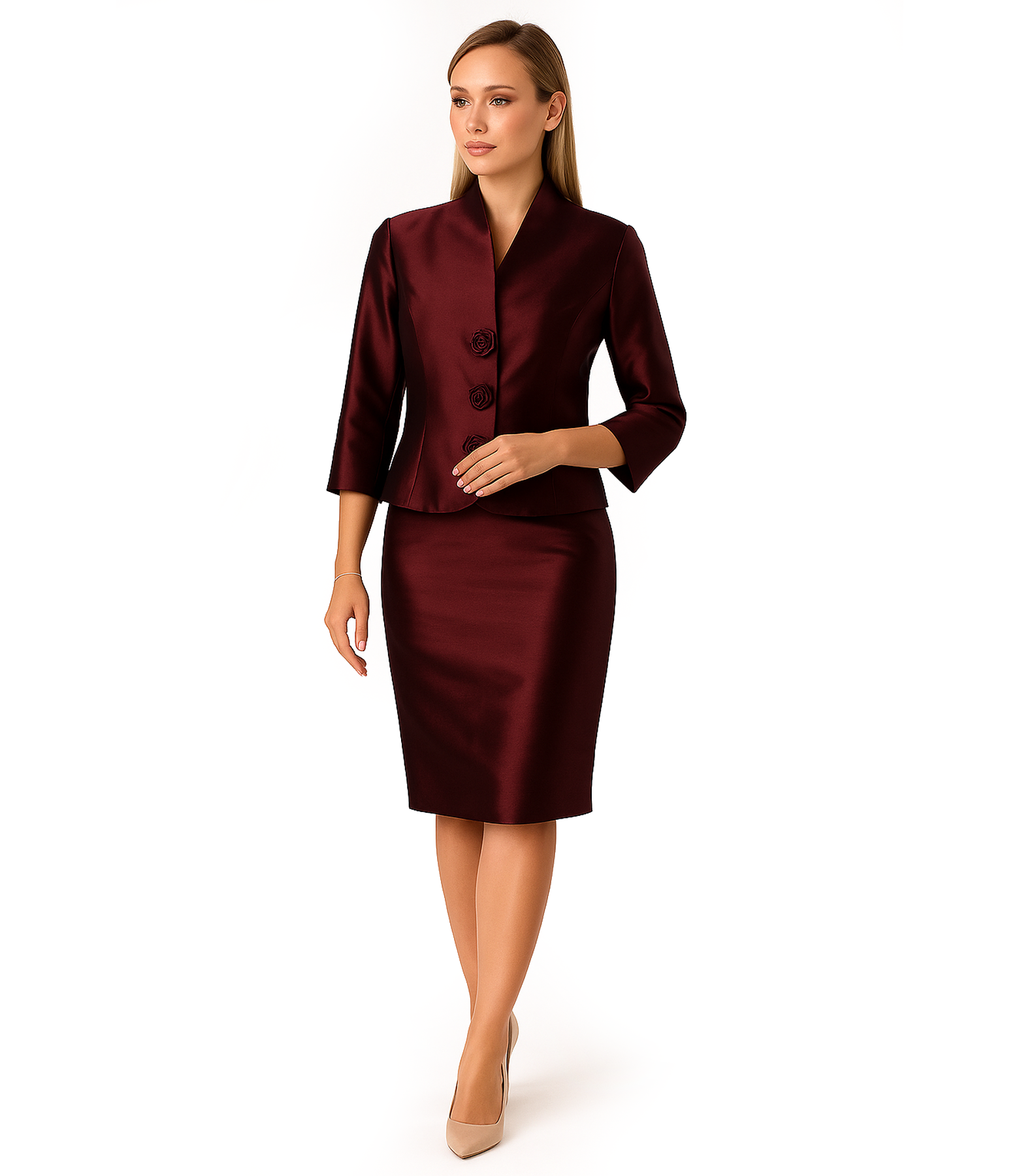 Sacou elegant din tafta usoara cu efect changeante