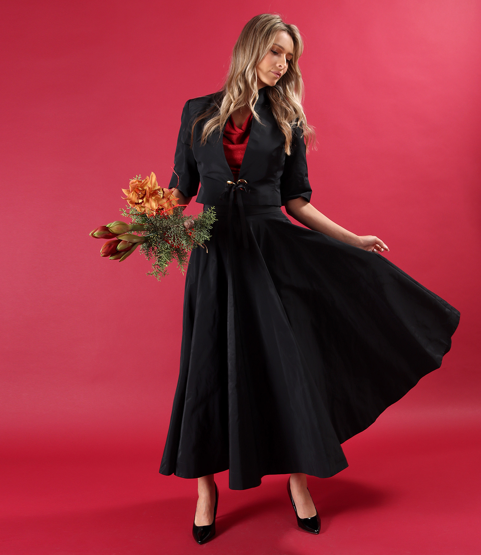 Bolero elegant din tafta