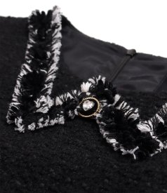 Rochie eleganta din bucle cu lana virgina