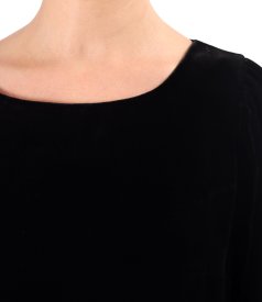 Rochie eleganta din catifea cu matase