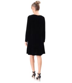 Rochie eleganta din catifea cu matase