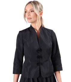 Sacou elegant din tafta usoara cu efect mat