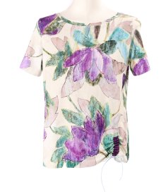 Bluza din jerse elastic cu snur in partea de jos