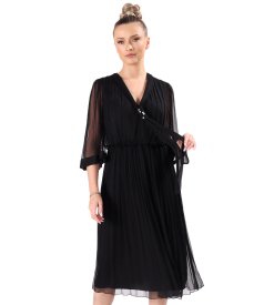 Rochie de seara din voal de matase naturala