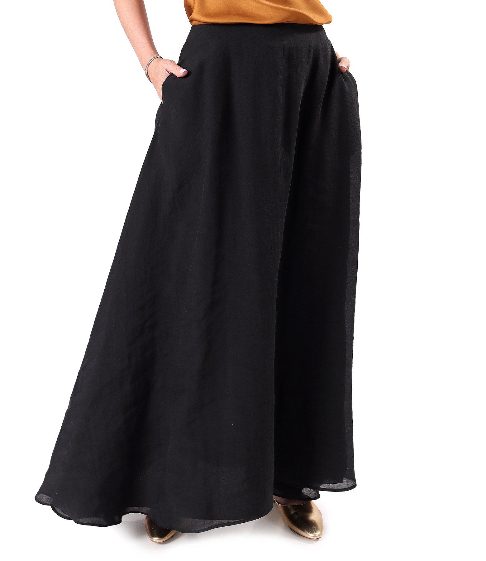 Fusta eleganta lunga din tencel