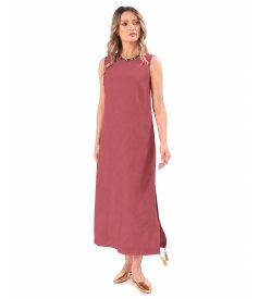 Rochie eleganta lunga din stofa cu viscoza