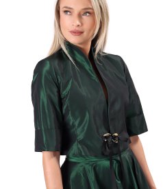 Bolero elegant din tafta cu efect changeante