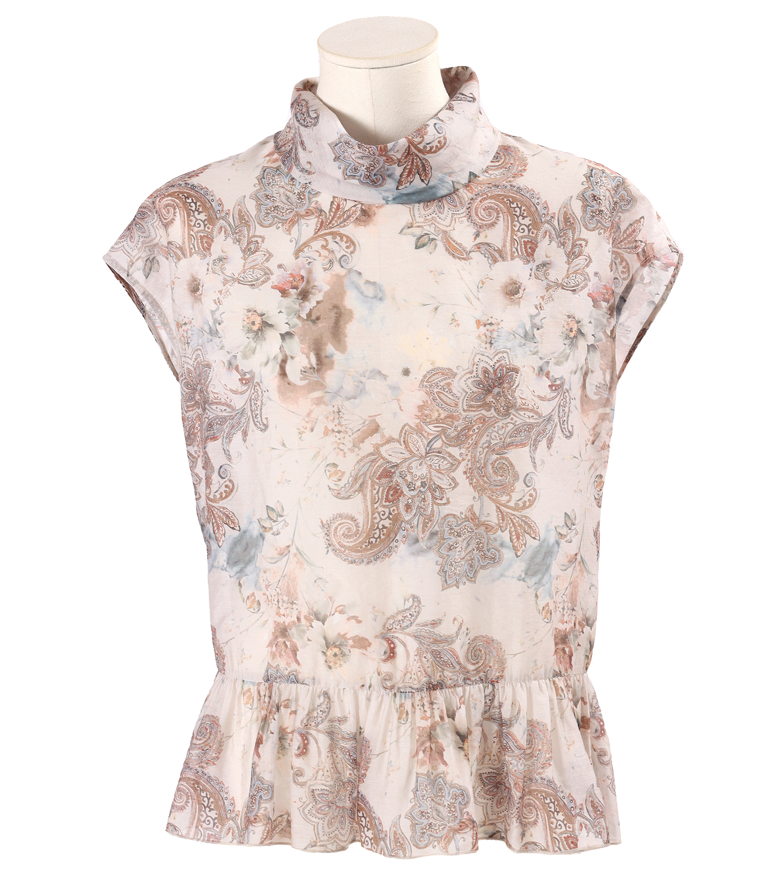 Bluza eleganta cu tencel imprimat cu motive paisley
