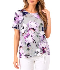 Bluza din jerse elastic cu snur in partea de jos
