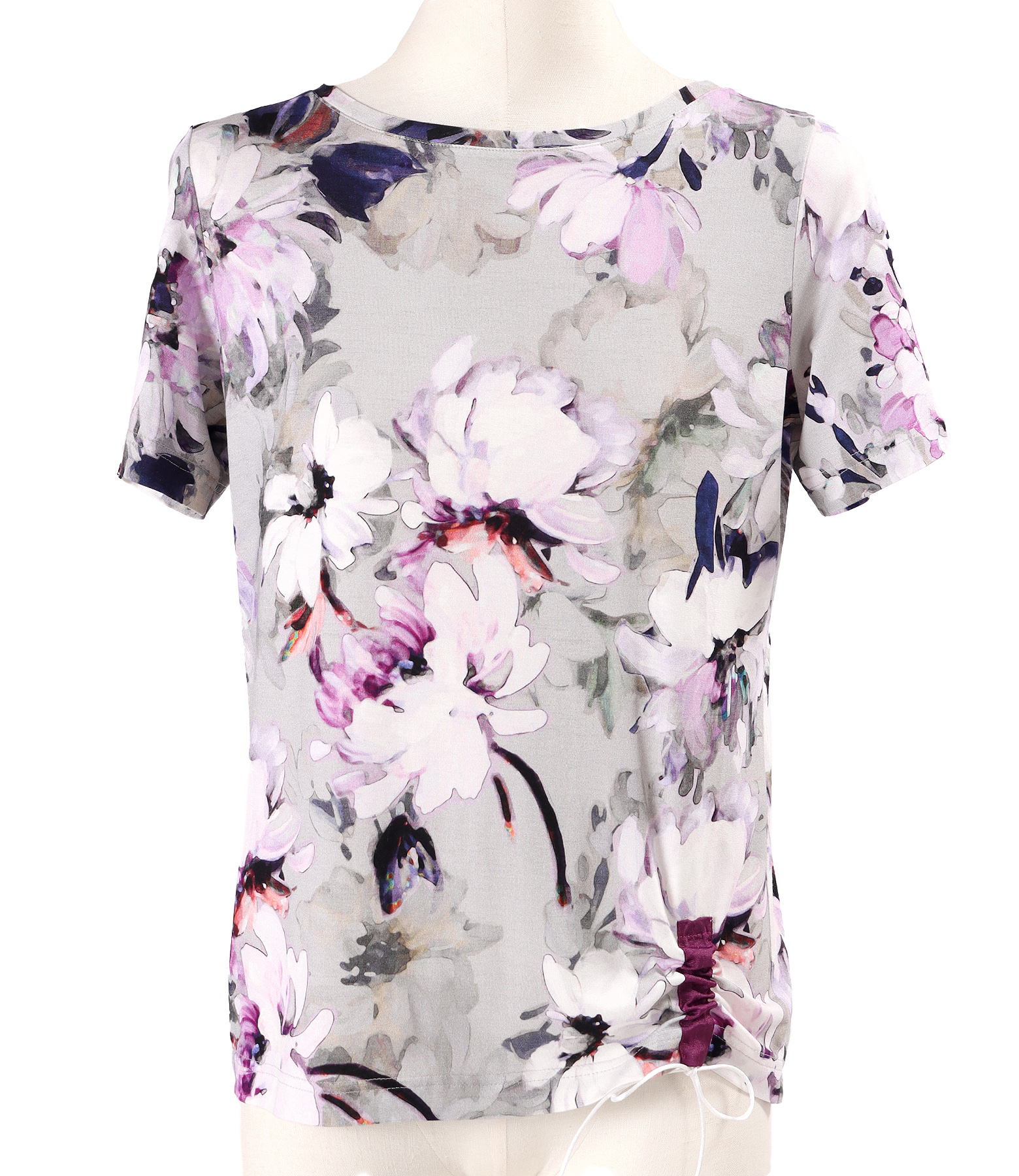 Bluza din jerse elastic cu snur in partea de jos