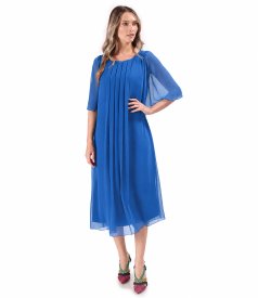 Rochie midi de ocazie din voal uni