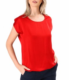 Bluza eleganta lejera din viscoza satinata