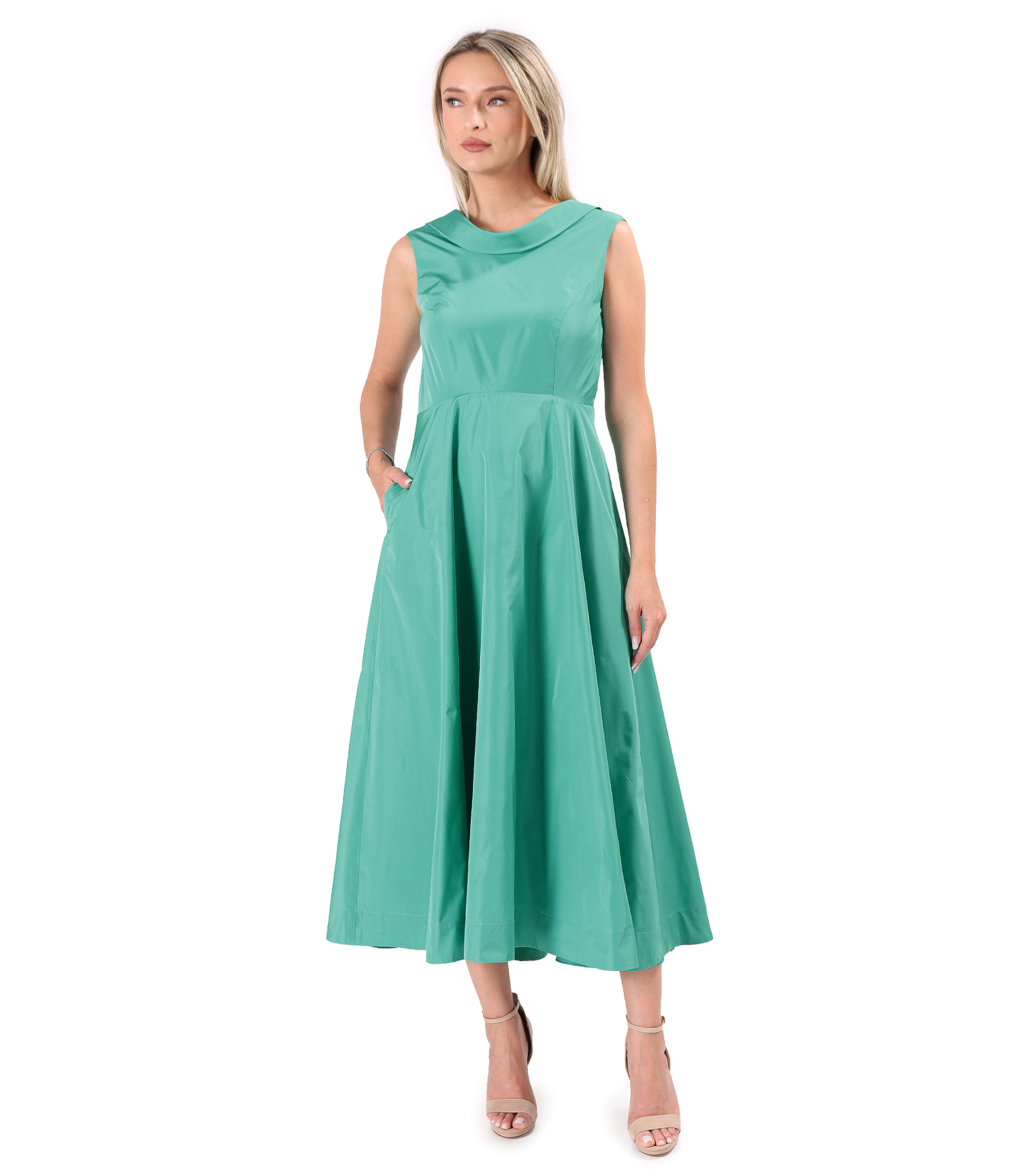Rochie de cocktail din tafta subtire