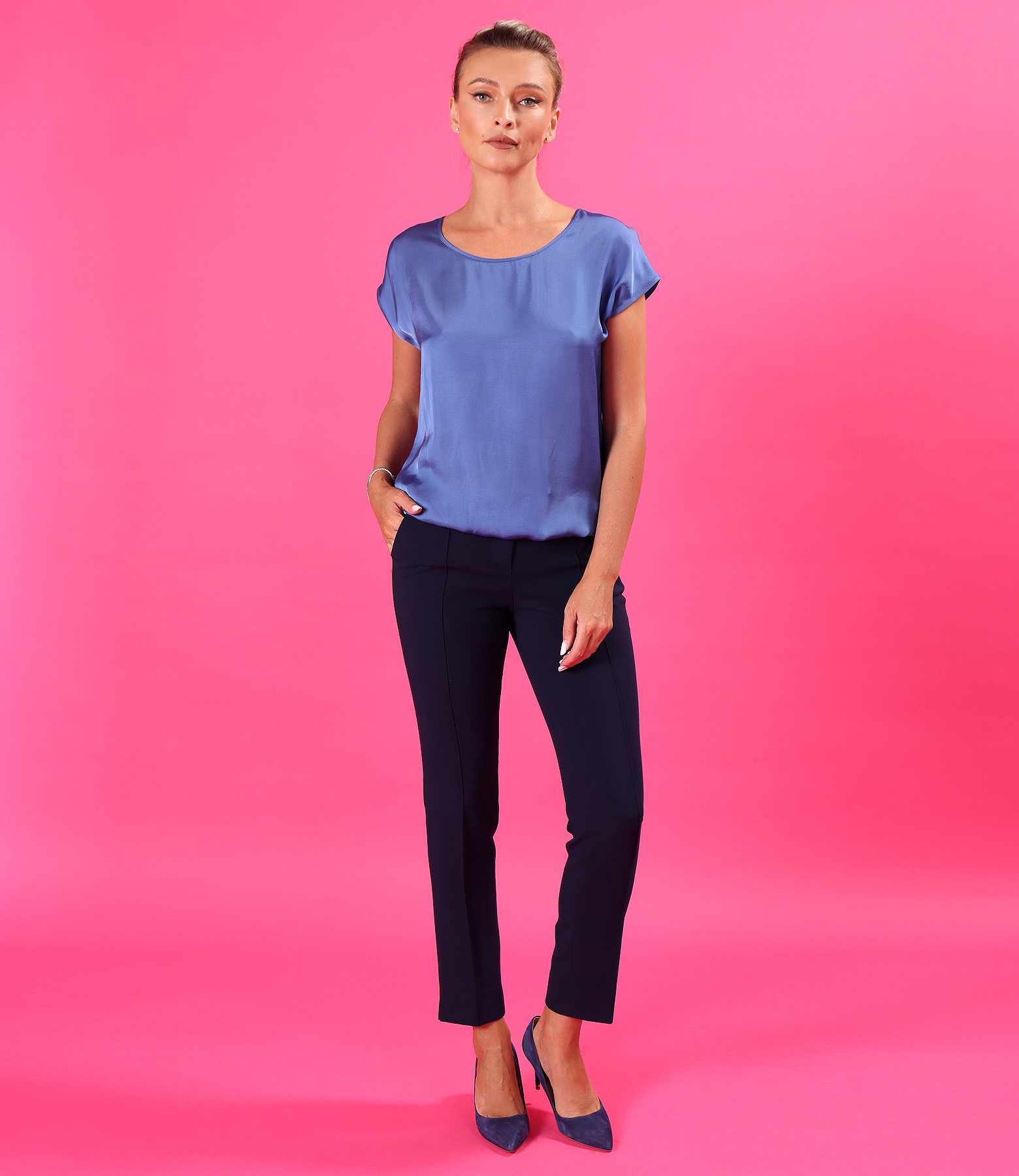 Bluza eleganta lejera din viscoza satinata