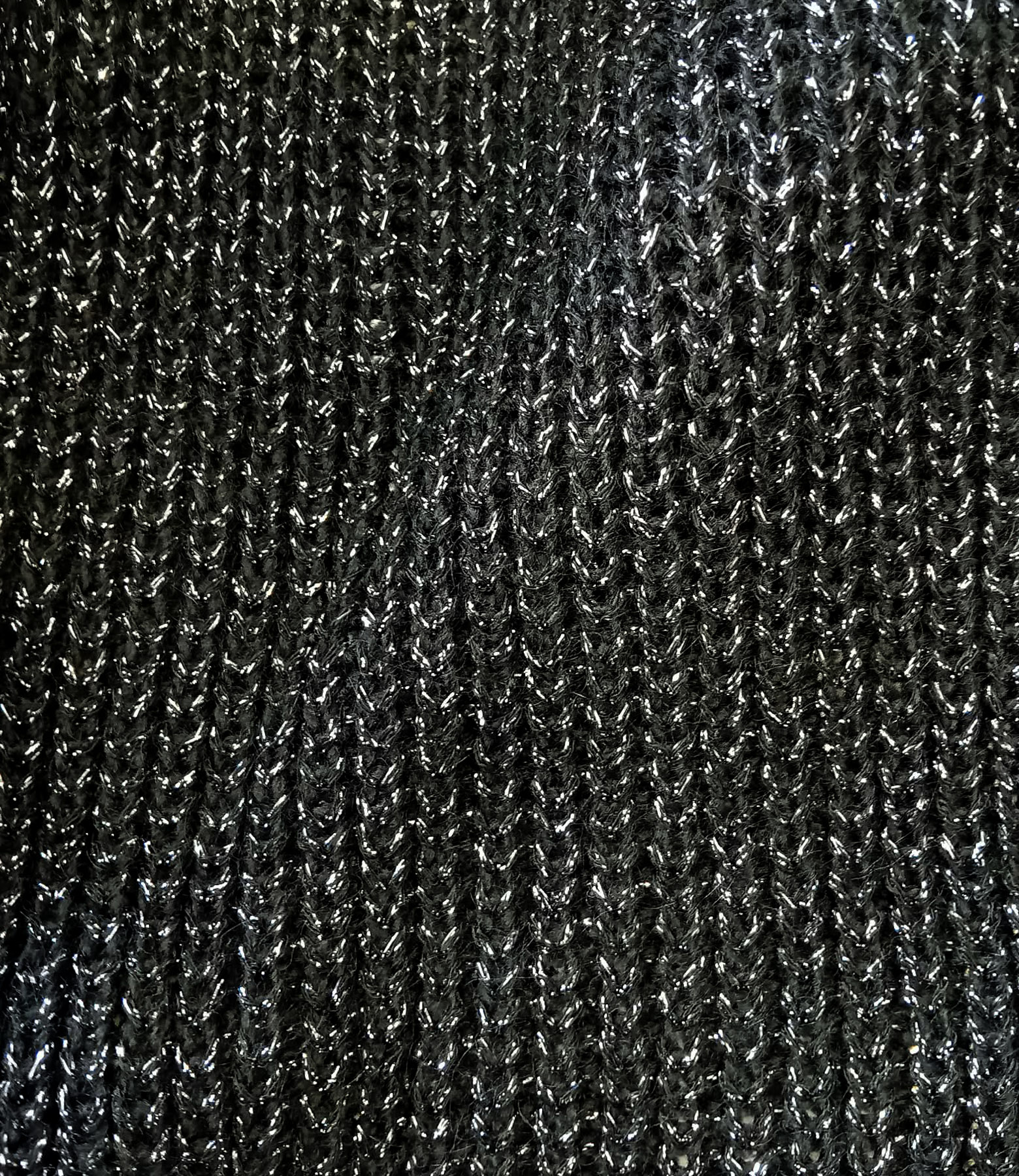 Cardigan lung tricotat cu fir stralucitor