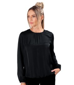 Bluza lejera din saten de viscoza